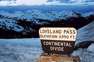 views of Loveland Pass