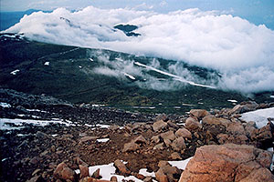 view from top of Mt Evans