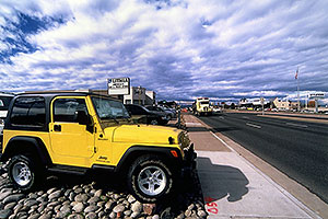 yellow Jeep Wrangler at Lithia Centennial Jeep