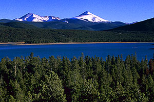 view of Dillon Lake in Frisco