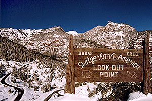 Switzerland America lookout point â€¦ view from above Ouray