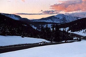 Vail Pass in the evening