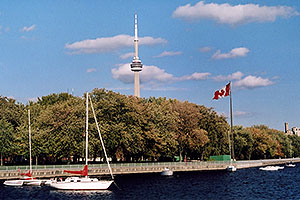 along Lake Ontario â€¦ CN Tower in the background