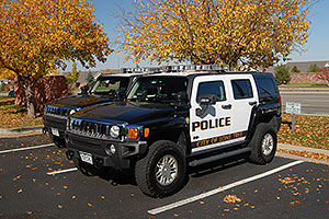 Police Hummers in Lone Tree