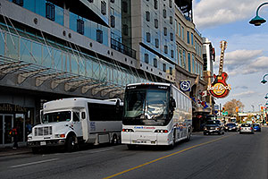 Piccadilly Place and Hard Rock CafÃ© on Main Street in Niagara Falls