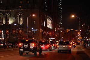 Night traffic in Toronto