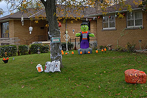 Halloween decorations in Oakville