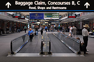 images of Concourse A at Denver airport