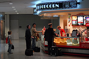 Popcorn store in Concourse A at Denver airport