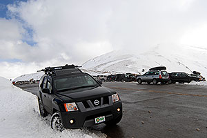 parking lot of Loveland Pass