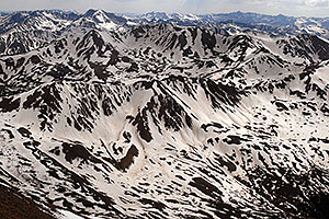 view from the summit of Mt Elbert 