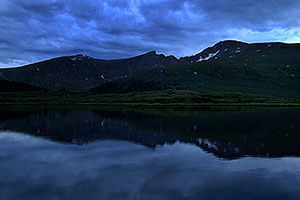 Photographer looking at Mt Bierstadt â€¦ evening reflections