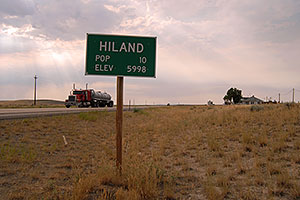 Hiland, Wyoming - Population 10, Elevation 5,998 ft