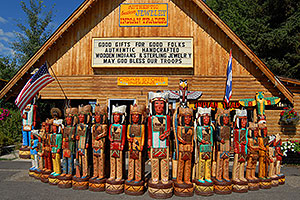 Carved Indians in Jackson