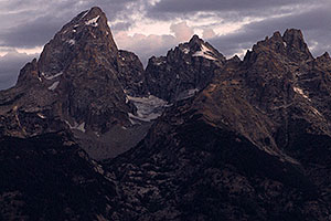 Grand Teton (left) in the morning