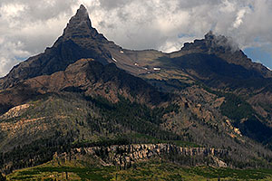 Beartooth Mountain on the left, along Beartooth Pass Highway