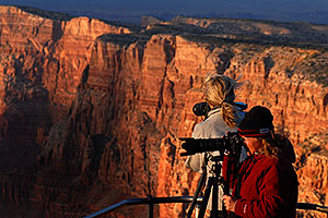 Photographers at Desert View in Grand Canyon
