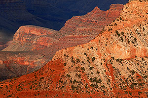 View of South Kaibab Trail in Grand Canyon