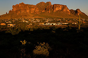 View of Apache Junction by Superstition Mountain