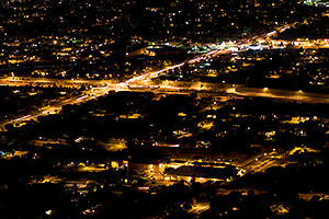 View from Squaw Peak at Phoenix, intersection of I-51 and Glendale Ave