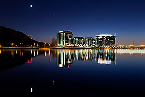 After sunset at Tempe Town Lake