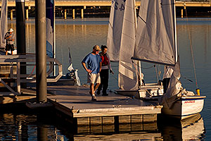 AZSailing.com Sailing Instruction - Sailboat at Tempe Town Lake