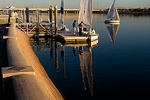 Sailboats at Tempe Town Lake