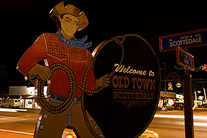 Welcome to Old Town Scottsdale - intersection of Scottsdale Road and Main