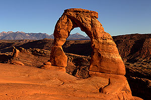 Evening at Delicate Arch in Arches National Park