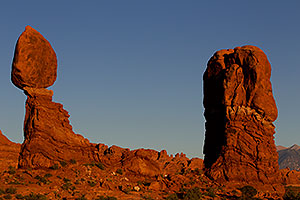 View of Balanced Rock in Arches National Park