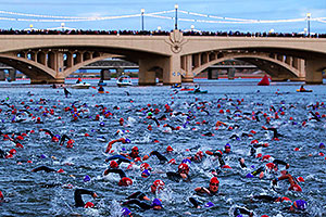 00:04:19 - Starting the swim - Ironman Arizona 2010