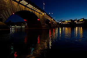 Night at London Bridge in Lake Havasu City