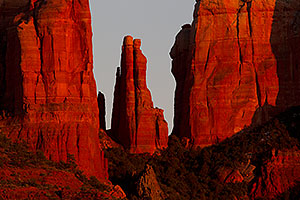 Evening light on Cathedral Rock in Sedona
