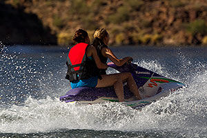 Jetski at Canyon Lake in Superstitions