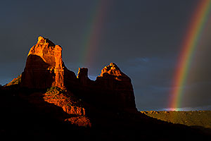 Rainbow over Red Rocks in Sedona