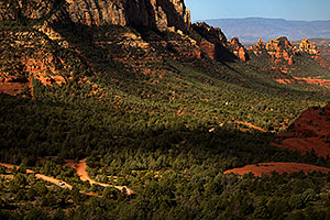 Jeep Wrangler on Schnebly Hill Road in Sedona