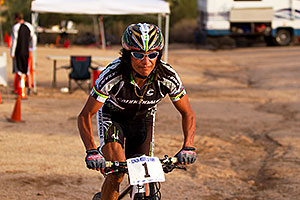 06:25:05 #1 Tinker Juarez at Start of Lap of Mountain Biking at Trek Bicycles 12 and 24 Hours of Fury â€¦