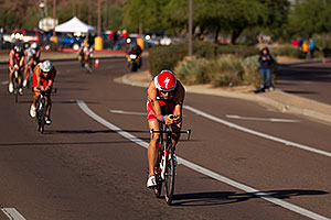 02:26:11 - #1 Jordan Rapp (2009 winner here) at start of Lap 2 - Ironman Arizona 2011