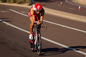 02:26:12 - #1 Jordan Rapp (2009 winner here) at start of Lap 2 (8 minutes behind the leaders) - Ironman Arizona 2011