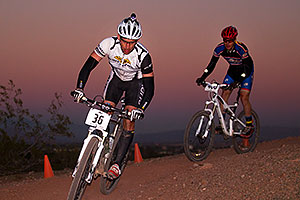 10:37:10 #36 [2nd single-speed, 4th overall, 19 laps, 11:45:10] biking at night at 12 Hours of Papago 2012 â€¦
