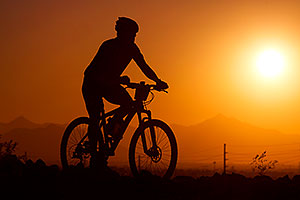 10:15:53 #202 mountain biking at sunset at 12 Hours of Papago 2012 â€¦