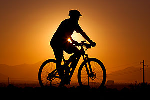 10:15:56 #423 mountain biking at sunset at 12 Hours of Papago 2012 â€¦