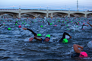 00:03:23 - swimming at Ironman Arizona 2012