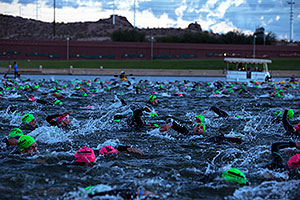 00:03:43 - swimming at Ironman Arizona 2012