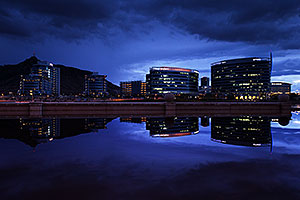 Buildings reflections at Tempe Town Lake