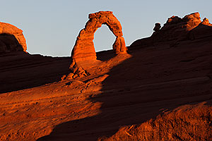 Sunrise at Delicate Arch in Arches National Park