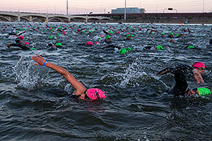  - Swimming at Ironman Arizona 2013