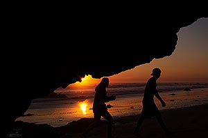 Sunset at El Matador Beach, California