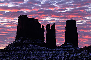 Sunrise in Monument Valley