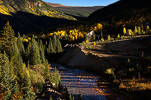 Mineral Creek flowing into Silverton, Colorado